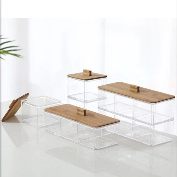 organisateur maquillage transparent